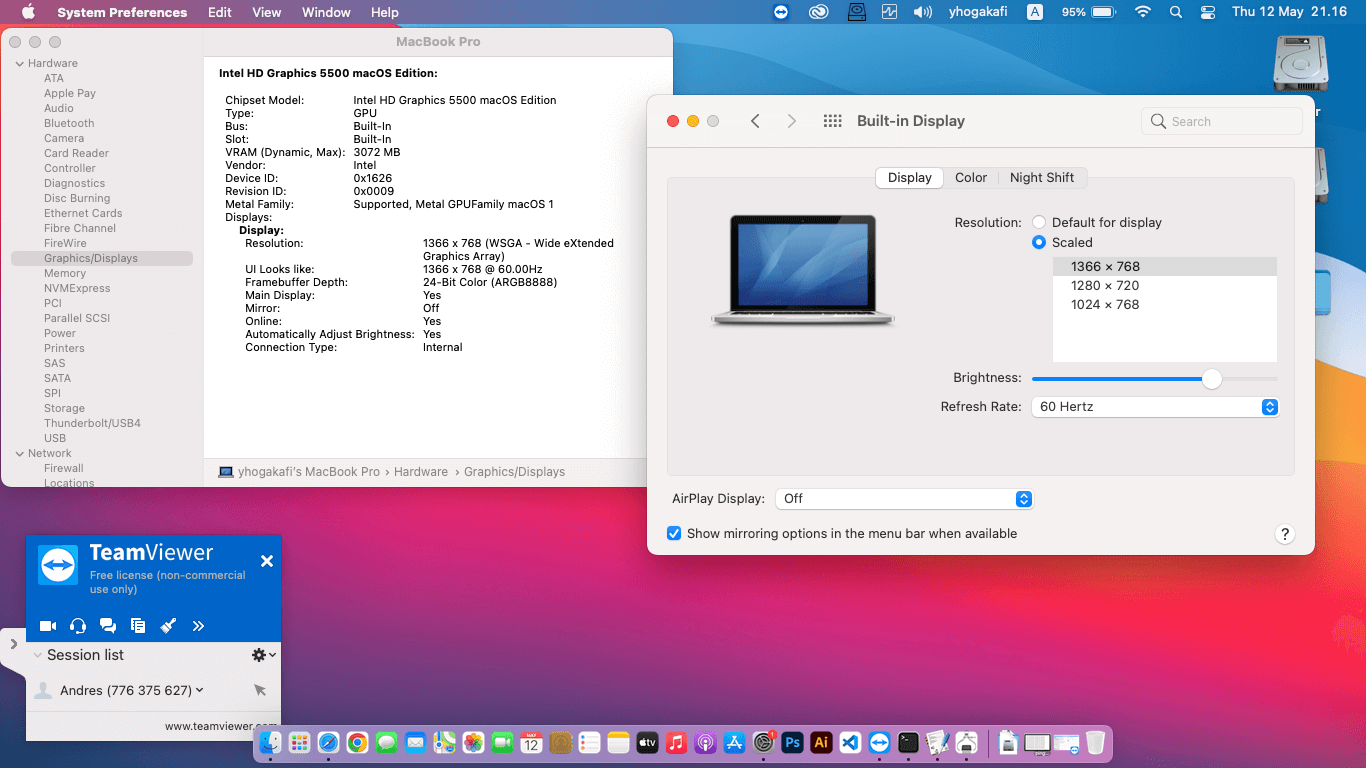 Lenovo Thinkpad X250 12th Dual Battery [Broadwell   Intel HD 5500 + PS2 SMBUS]   OpenCore 8